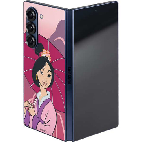 Disney Mulan with Umbrella Galaxy Z Fold6 Skin
