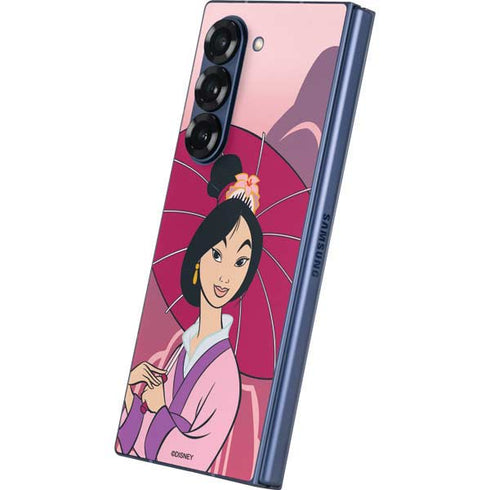 Disney Mulan with Umbrella Galaxy Z Fold6 Skin