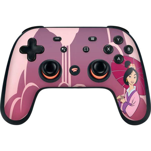 Disney Mulan with Umbrella Google Stadia Controller Skin