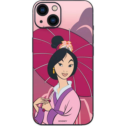 Disney Mulan with Umbrella iPhone 15 Skin