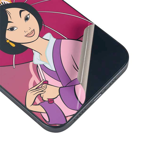 Disney Mulan with Umbrella iPhone 15 Skin