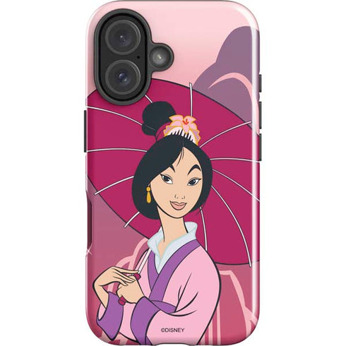 Disney Mulan with Umbrella iPhone 16 Impact Case