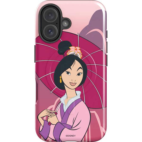 Disney Mulan with Umbrella iPhone 16 Plus Magsafe Impact Case