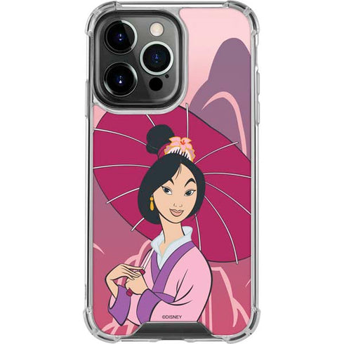 Disney Mulan with Umbrella iPhone 16 Pro Clear Case