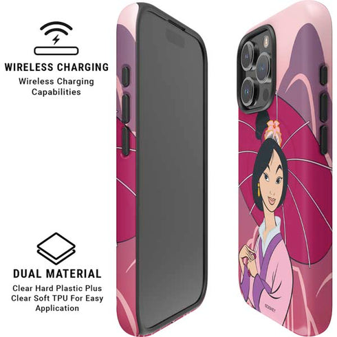 Disney Mulan with Umbrella iPhone 16 Pro Max Magsafe Impact Case