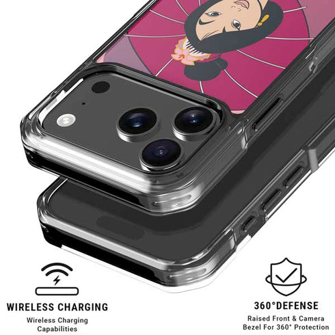 Disney Mulan with Umbrella iPhone 17 Pro Clear Case