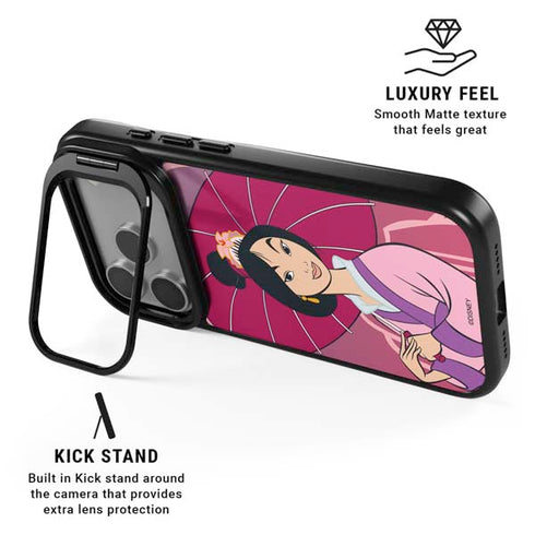 Disney Mulan with Umbrella iPhone 17 Pro Kickstand Case