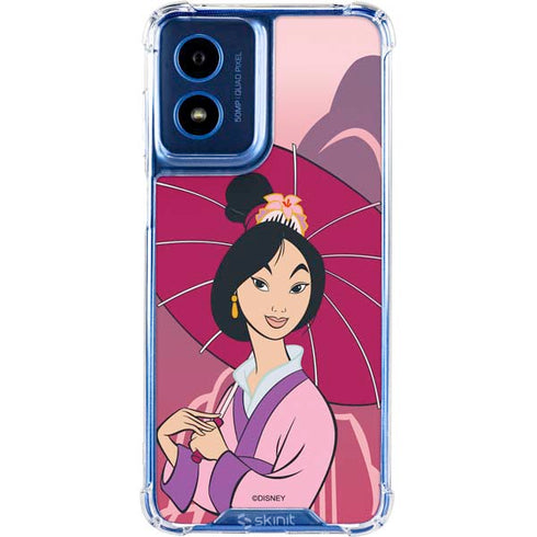 Disney Mulan with Umbrella Moto G Play 4G (2024) Clear Case