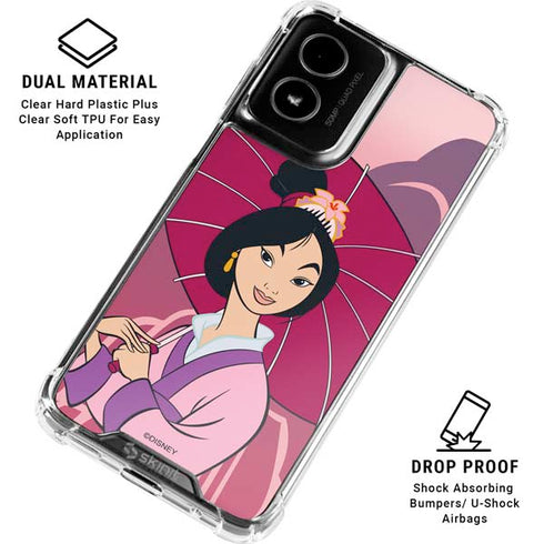 Disney Mulan with Umbrella Moto G Power 5G (2024) Clear Case