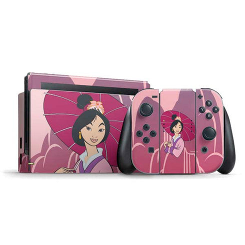 Disney Mulan with Umbrella Nintendo Skins