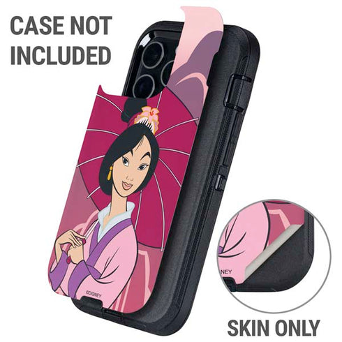 Disney Mulan with Umbrella Otterbox Defender iPhone Skin