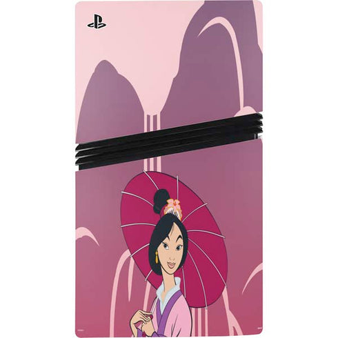 Disney Mulan with Umbrella PS5 Pro Console Skin