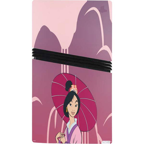 Disney Mulan with Umbrella PS5 Pro Console Skin