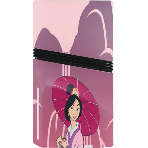 Disney Mulan with Umbrella PS5 Pro Disk Bundle Skin