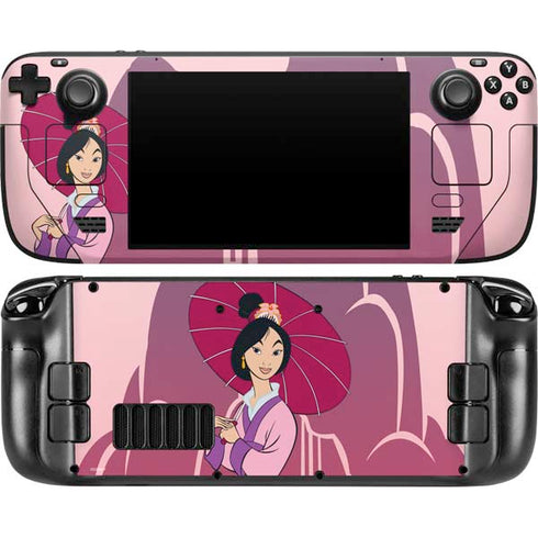 Disney Mulan with Umbrella Steam Deck Handheld Gaming Computer OLED Skin