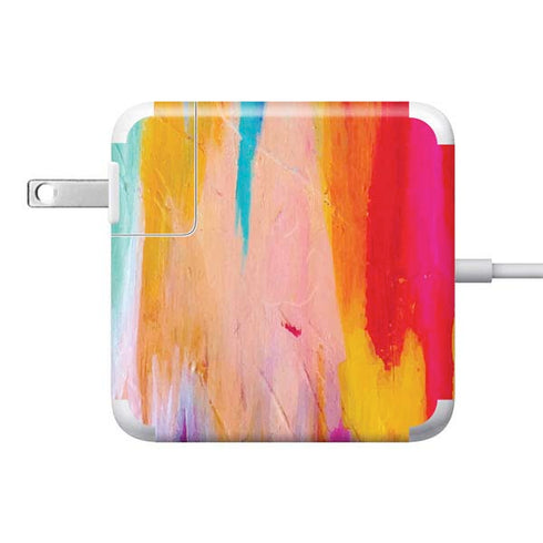 Multicolor Brush Stroke by Etta Vee 85W Power Adapter (15 and 17 inch MacBook Pro Charger) Skin