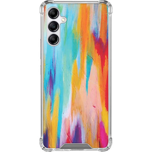 Multicolor Brush Stroke by Etta Vee Gabb Phone 4 Clear Case
