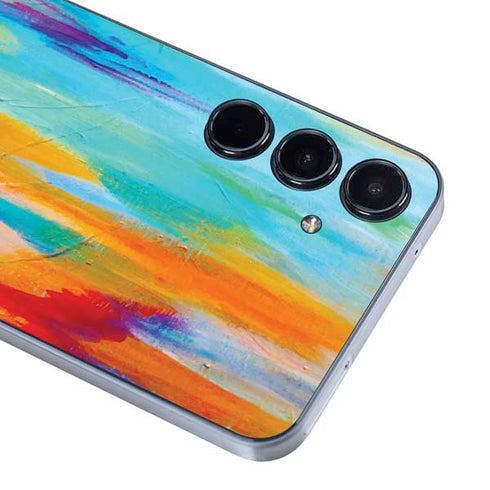Multicolor Brush Stroke by Etta Vee Galaxy A35 5G Skin