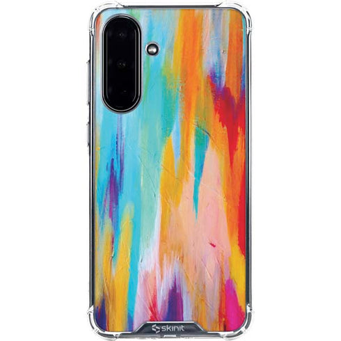 Multicolor Brush Stroke by Etta Vee Galaxy A36 5G Clear Case