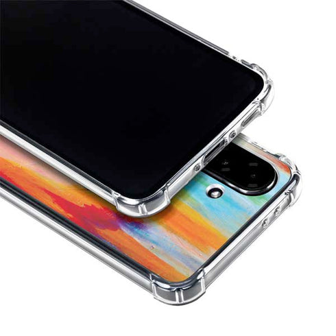 Multicolor Brush Stroke by Etta Vee Galaxy A36 5G Clear Case