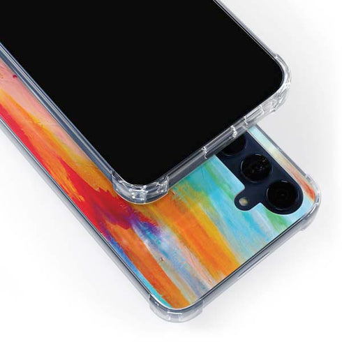 Multicolor Brush Stroke by Etta Vee Galaxy A55 5G Clear Case