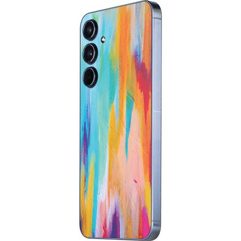 Multicolor Brush Stroke by Etta Vee Galaxy A55 5G Skin