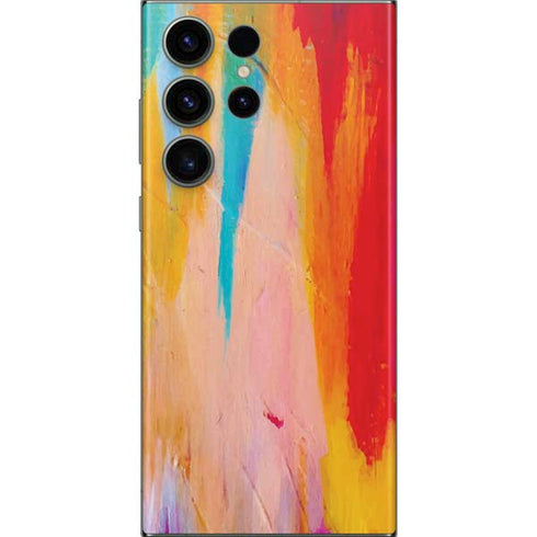 Multicolor Brush Stroke by Etta Vee Galaxy Skins