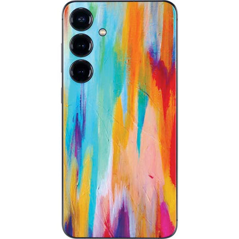 Multicolor Brush Stroke by Etta Vee Galaxy S24 Skin