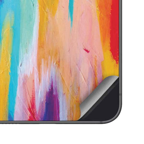 Multicolor Brush Stroke by Etta Vee Galaxy S24 Skin