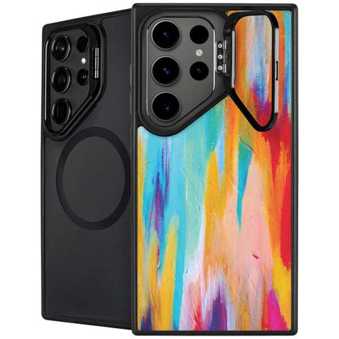 Multicolor Brush Stroke by Etta Vee Galaxy Cases