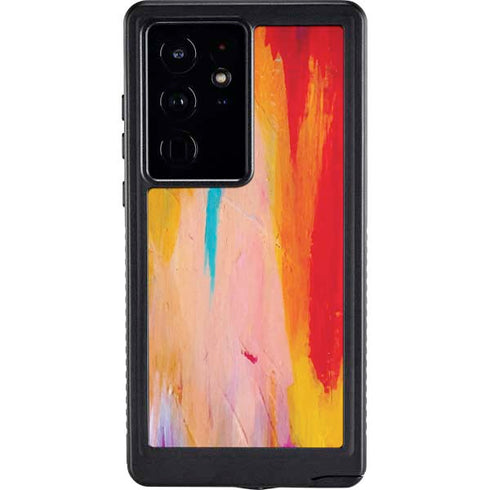 Multicolor Brush Stroke by Etta Vee Galaxy S24 Ultra Waterproof Case