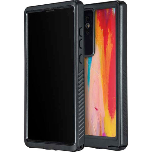 Multicolor Brush Stroke by Etta Vee Galaxy S24 Ultra Waterproof Case