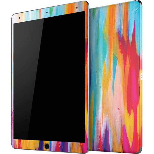 Multicolor Brush Stroke by Etta Vee iPad Skins