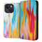 Multicolor Brush Stroke by Etta Vee iPhone 15 Folio Case