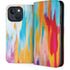 Multicolor Brush Stroke by Etta Vee iPhone 15 Folio Case