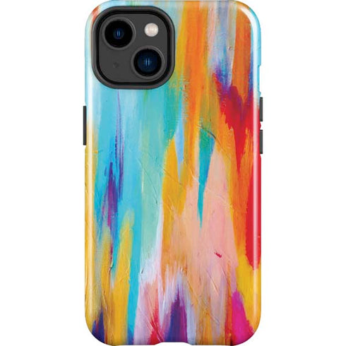 Multicolor Brush Stroke by Etta Vee iPhone 15 Impact Case