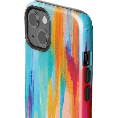 Multicolor Brush Stroke by Etta Vee iPhone 15 Impact Case