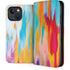 Multicolor Brush Stroke by Etta Vee iPhone 15 Plus Folio Case