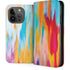Multicolor Brush Stroke by Etta Vee iPhone 15 Pro Folio Case