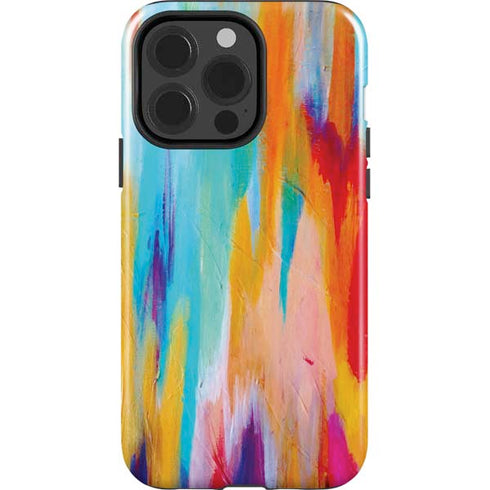 Multicolor Brush Stroke by Etta Vee iPhone 15 Pro Impact Case