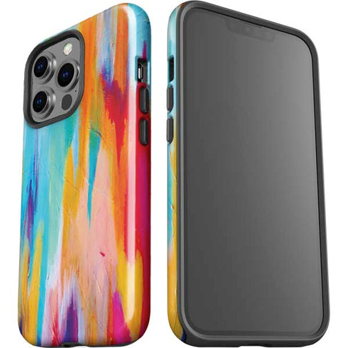 Multicolor Brush Stroke by Etta Vee iPhone 15 Pro Impact Case