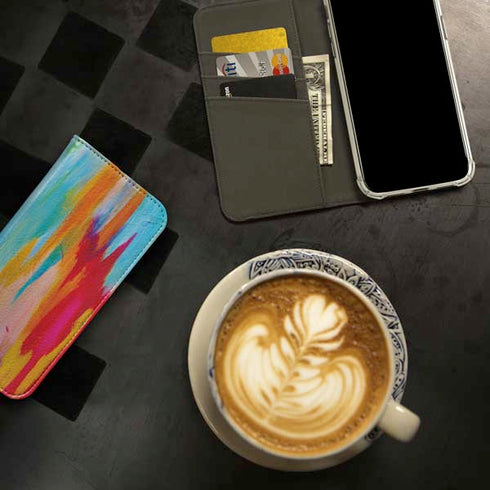 Multicolor Brush Stroke by Etta Vee iPhone 15 Pro Max Folio Case