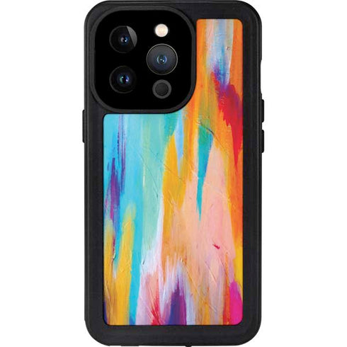 Multicolor Brush Stroke by Etta Vee iPhone 15 Pro Waterproof Case