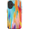 Multicolor Brush Stroke by Etta Vee iPhone 16 Plus Impact Case