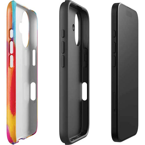 Multicolor Brush Stroke by Etta Vee iPhone 16 Plus Impact Case