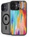 Multicolor Brush Stroke by Etta Vee iPhone 16 Plus Kickstand Case