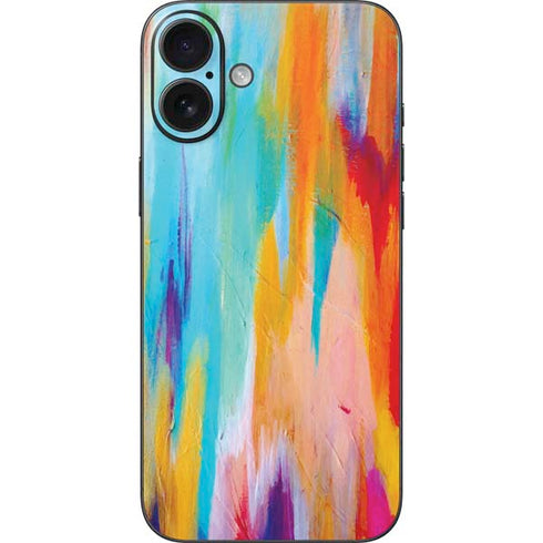 Multicolor Brush Stroke by Etta Vee iPhone 16 Plus Skin