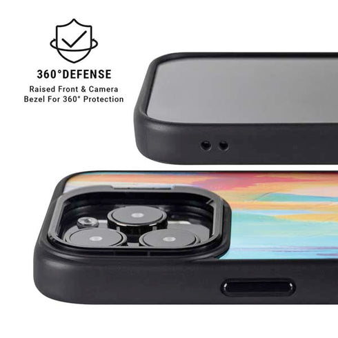 Multicolor Brush Stroke by Etta Vee iPhone 16 Pro Max Kickstand Case
