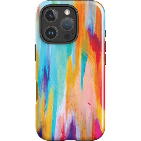 Multicolor Brush Stroke by Etta Vee iPhone 16 Pro Max Magsafe Impact Case
