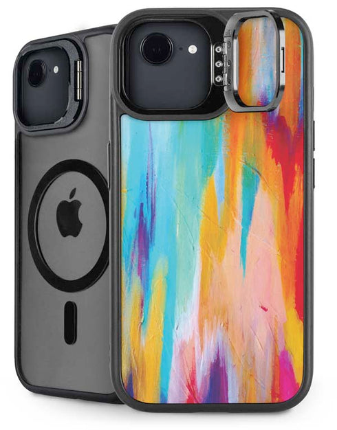 Multicolor Brush Stroke by Etta Vee iPhone 16e Kickstand Case
